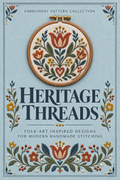 Heritage Threads – Folk Art Folk Tulip Hand Embroidery Pattern